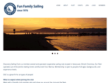 Tablet Screenshot of discoverysailing.org